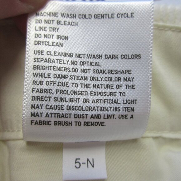 Uniqlo Women's Corduroy Pleated Wide Pants Trousers M Ivory Cotton Relaxed 444 - Picture 4 of 12